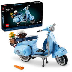 LEGO Icons Vespa 125 Scooter Model Building Kit, Iconic Vintage ...