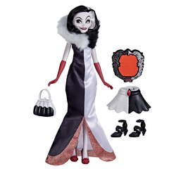 Disney Villains Cruella De Vil Fashion Doll (Disney Villains Style Series Cruella De Vil, Contemporary Style Fashion Doll, Collectible Toy for Girls 6 Years and Up)