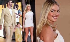 Kate Upton wows in white mini dress with husband Justin Verlander ...