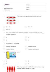 50+ Multiplication and Repeated Addition worksheets for ...