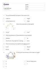 50+ projectile motion worksheets for 10th Class on Quizizz | ...