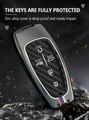 Hyundai Santa Fe (Hyundai Key Fob Cover Case Metal Smart Key Holder Protector compatible for Tucson Santa Fe Sonata 20)