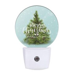 Uanvaha Christmas Tree Night Light Falling Snowflakes Winter Snowy ...