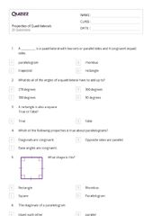 50+ properties of rhombuses worksheets on Quizizz | & able