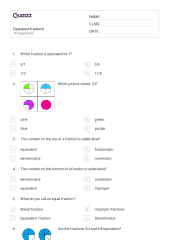 50+ Equivalent Fractions worksheets for 2nd Grade on Quizizz ...