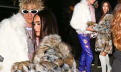 Megan Fox and Machine Gun Kelly exude 90s disco in matching faux ...