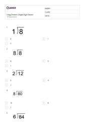 50+ Division with Two-Digit Divisors worksheets for 2nd Class on ...