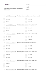 50+ Subtraction on a Number Line worksheets for 3rd Class on ...