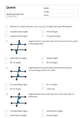 50+ transversal of parallel lines worksheets for 11th Class on ...