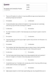 50+ permutation and combination worksheets for 11th Grade on ...