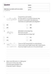 50+ Math Word Problems worksheets for 2nd Year on Quizizz | ...