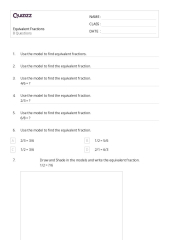 50+ Equivalent Fractions worksheets for 1st Grade on Quizizz ...