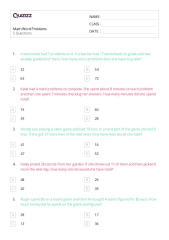 50+ Math Word Problems worksheets for 5th Grade on Quizizz | ...