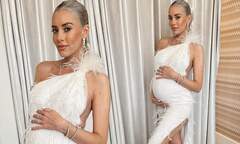 Pregnant Heather Rae El Moussa shows off her growing baby bump in ...