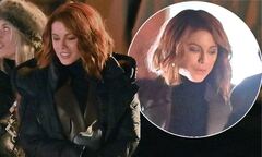 Kate Beckinsale cuts a stylish figure in skinny jeans as she films ...