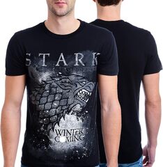 Hbo's Game of Thrones Winter Is Coming Stark Adult T-Shirt Men's (Tasse Cadeau de Noel Game of Thrones Stark Winter Is Coming Mug en céramique Noir [3886])