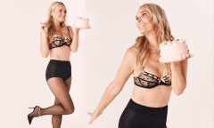 Molly Sims, 49, flashes her toned body in a semi-sheer bra as she ...