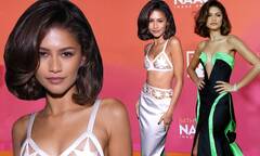 NAACP Awards 2023: Zendaya sizzles in plunging gown before ...