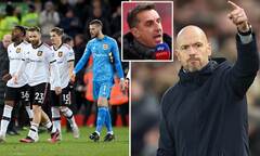 Gary Neville says Erik ten Hag faces a 'BIG' setback after 7-0 defeat ...