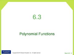 Exponents, Polynomials, and Polynomial Functions - ppt