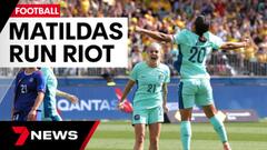 Matildas stars hit the beach in Perth ahead of match against ...