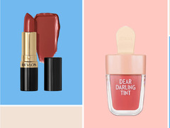 Etude House Dear Darling Water Gel Tint (Etude Dear Darling Water Gel Tint Ice Cream (pk004 Red Bean Red) (21AD) | Vivid High-Color Lip Tint with Minerals and Vitamins from Soap Berry Extract)