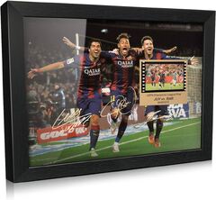 ORIMAMI Soccer Star Lionel Messi Luis Suarez Neymar Signed Picture ...