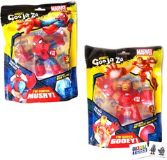 Marvel Heroes of Goo JIT Zu Spider-Man, Iron Man and 2 GosuToys Stickers (Marvel Heroes of Goo Jit Zu)