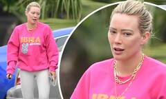 Hilary Duff is a makeup-free beauty as she stands out in a hot ...