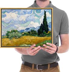 Wheat Field with Cypresses (Wieco Wheat Field with Cypresses by Van Gogh)