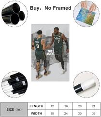 ZBOYZ Jayson Tatum And Jaylen Brown for for Boys Bedroom Basketball Signed Dunking s Unframe-style (Boston Celtics s For Walls Jayson Tatum Jaylen Brown Marcus Smart B)