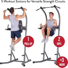 Body Champ PT620 Multi Functional Power Tower for Upper Body Strength Training (Body Champ Vkr1010 Power Tower)