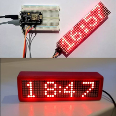 Modulo Display Matriz De Led C/ MAX7219 Para Arduino Nf (MAX7219 Dot Matrix Module 4 in 1 LED Display Modules for Arduino Raspberry Pi Microcont)