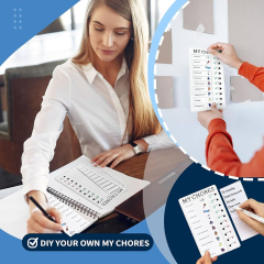 Chore Chart for Kids,To Do List, Daily Routine Chart, and Schedule Board-Checklist and Portable Memo for Efficient Task Management and Planning