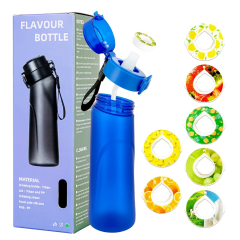 Air Water Bottle with 7 Flavor Pods 650ML Air Drinking Water Bottle Starter Set with Flavour Capsules,0% Sugar Water Cup Suitable for Outdoor Sport