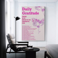 NAVIWEEK Vintage pink Inspirational Quotes Daily Gratitude s for Room Aesthetic Cute Butterfly Trendy Room Aesthetic 70s
