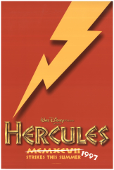 Hercules () (1997) (Style F),: 27 x 40 (Hercules Thunderbolt) (Hercules)