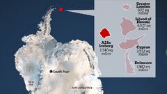 The world's biggest iceberg is on the move: Enormous ice block ...