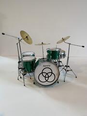 AXE HEAVEN Led Zeppelin John Bonham Green Sparkle Mini Drum Kit (AXE HEAVEN John Bonham Zep Tribute Green Sparkle Ludwig Mini Drum Kit)