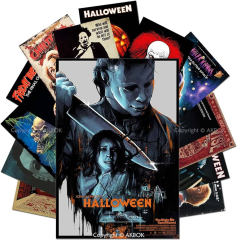 15pcs Vintage Horror Movie s Decal,thriller Horror Movie Killer Role Character Stickers,Horror Movie Collage Kit for Bar (AKBOK Vintage Horror Movie s Set Stickers Decal Classic Scary Movie Stickers Horror Movie Collage Kit for Bar Pub Man Cave Bedroom)