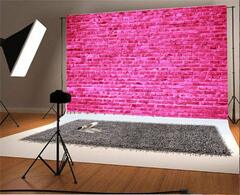 Amazon : AOFOTO ft Pink Brick Backdrop Fashion Wedding ...