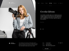 Photo studio website template bybees on Dribbble