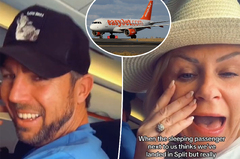 Passenger wakes up from plane nap, can't believe where he is