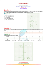 NCERT Solutions for Class 9 Maths Chapter 3 Coordinate Geometry PDF