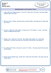 Math Sheets For Grade 5 Multiplication