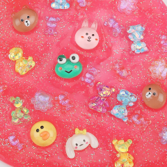 Zkptops 120pcs Slime Charms Kawaii Candy Resin Charms 3D Cute Nail Charms Mini Flatback Beads Gummy Bear Charms Bulk Resin Jewelry Making Candy Embellishments