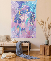 Lunarable Mushroom Tapestry Trippy Drawing Hippie Design Sixties Visionary Psychedelic Shamanic (Ambesonne Mushroom Tapestry, Trippy Drawing Hippie Design Sixties Visionary Psychedelic Shamanic, Wide for Bedroom Living Room Dorm, 60)
