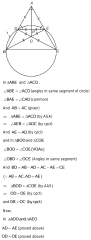 D and E are points on equal sides AB and AC of isosceles triangle ...