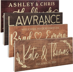 Amazon: Personalized Wedding Sign, Custom Wood Family ...