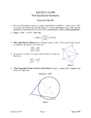 Exercise Set 3 - Non-Euclidean Geometry | MATH 6118 | Assignments ...